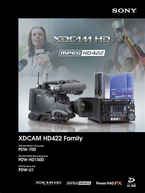 XDCAM HD422 Family .